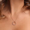 Cadena circulo diamante