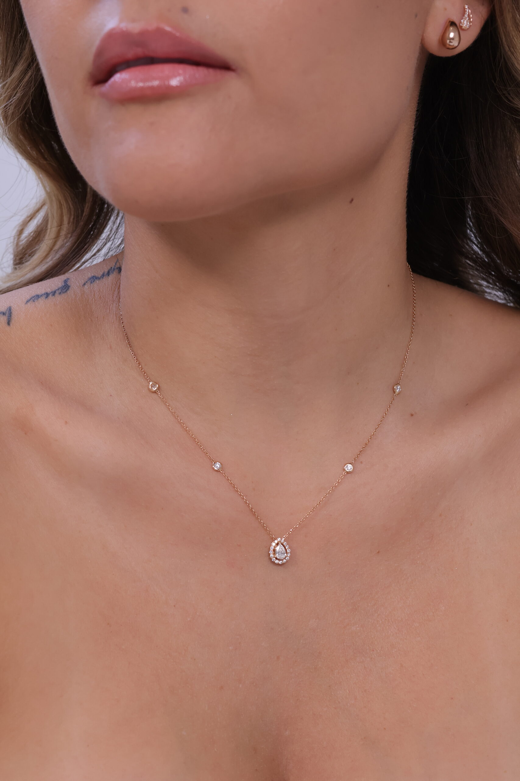 Cadena gota diamante